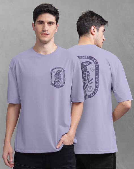 Men Graphic Print Oversized Fit T-Shirt