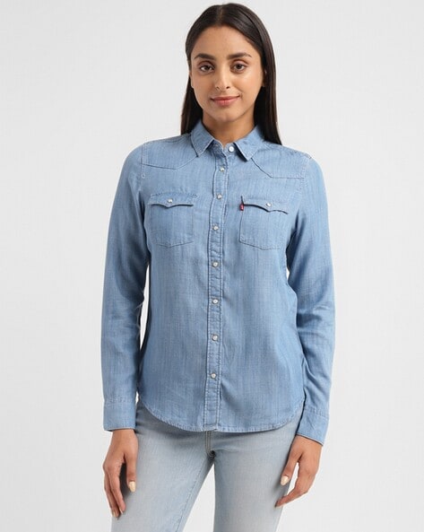 Buy Indigo Shirts for Women by LEVIS Online Ajio