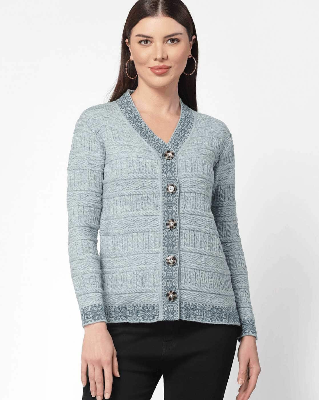 Buy Light denim Sweaters & Cardigans for Women by KALT Online