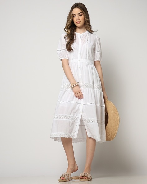 Buy White Dresses for Women by GAP Online Ajio