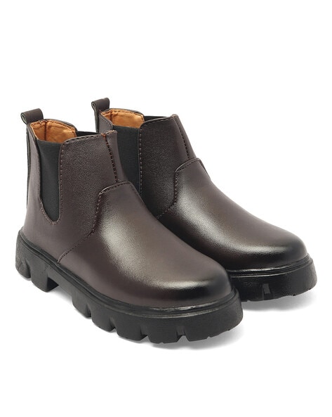 Boys slip on boots hotsell