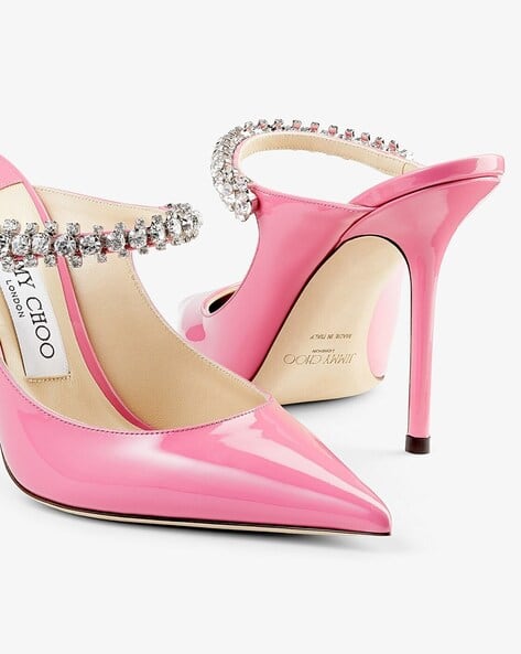 Buy Pink Heeled Sandals for Women by Jimmy Choo Online - Main Image