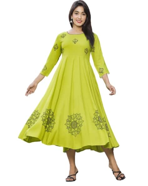 Buy Parrot Green Dresses & Gowns for Women by TARANJAL Online | Ajio.com