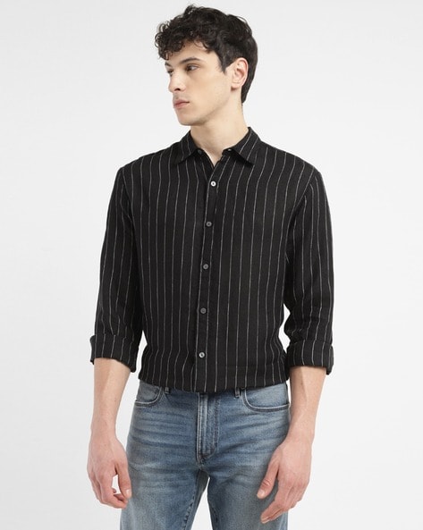 Levis Men Striped Slim Fit Shirt