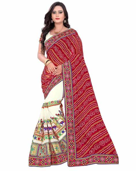 Block Printed Half Saree Dhavani Set