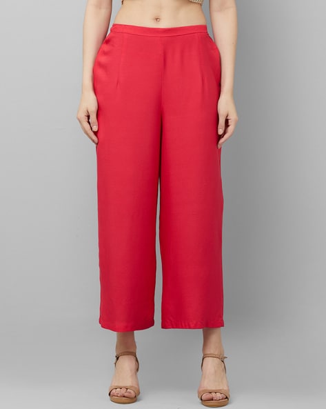 Women Palazzos with Slip Pocket Price in India