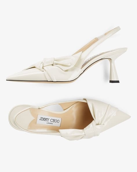 Buy Jimmy Choo Elinor Sb 65 Soft Patent Pumps | White Color Women