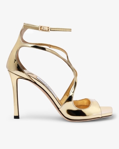 Jimmy Choo Azie 85mm Metallic Sandals - Farfetch