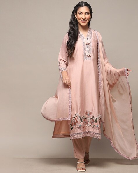 Women Embroidered 3 Piece Dress Material