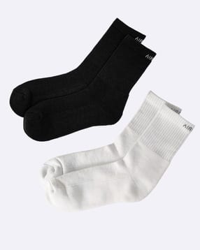 Pack of 2 Men Mid-Calf Length Socks