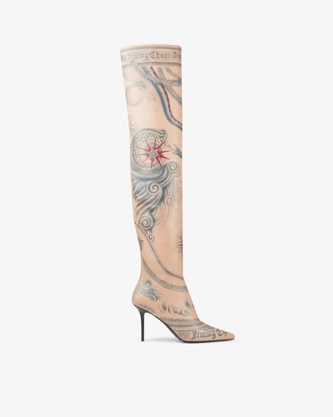 靴 Jean Paul Gaultier leather boots Buy Jimmy Choo JC x Jean Paul Gaultier Tattoo Printed
