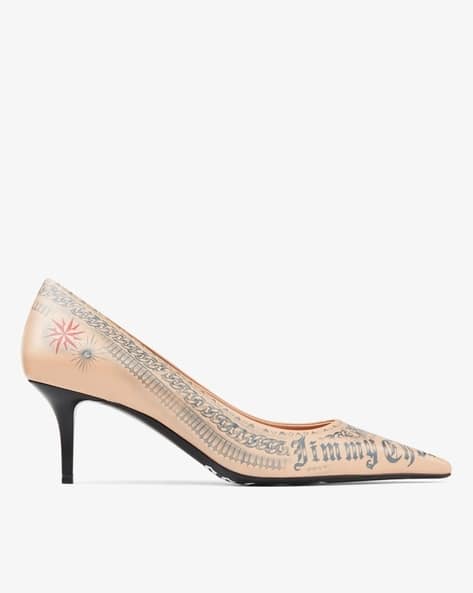 Buy Jimmy Choo Jean Paul Gaultier Leather Pumps | Beige Color