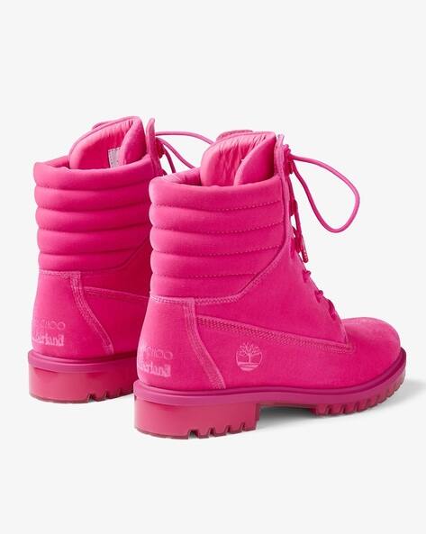 Ankle Boots Girls Pink Timberland Boots X Timberland Ankle-Length
