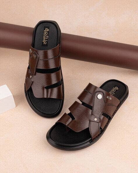 Men Open-Toe Slip-On Sandals