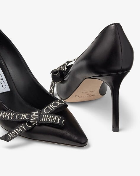 Jimmychoo Romy85 Black 35 Jimmy Choo Romy Black Leather Pumps
