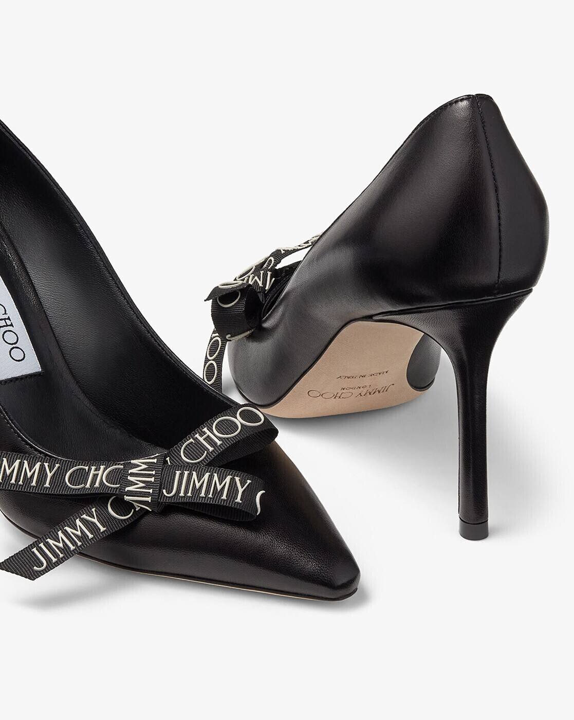 Buy Jimmy Choo Romy 85 Nappa Leather Pumps | Black Color Women