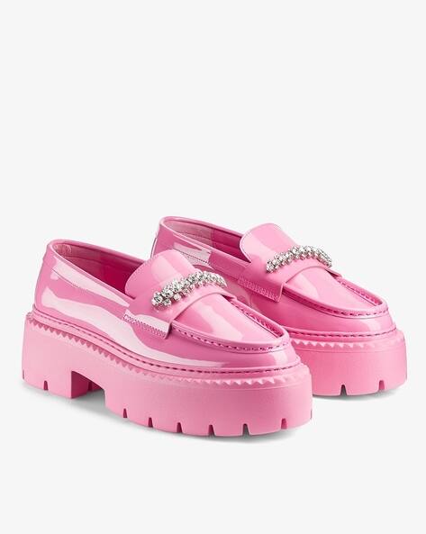 Buy Jimmy Choo Bryer Flat Box Calf Leather Embellished