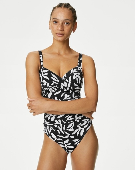 Women Printed Padded Tummy Control Swimsuit