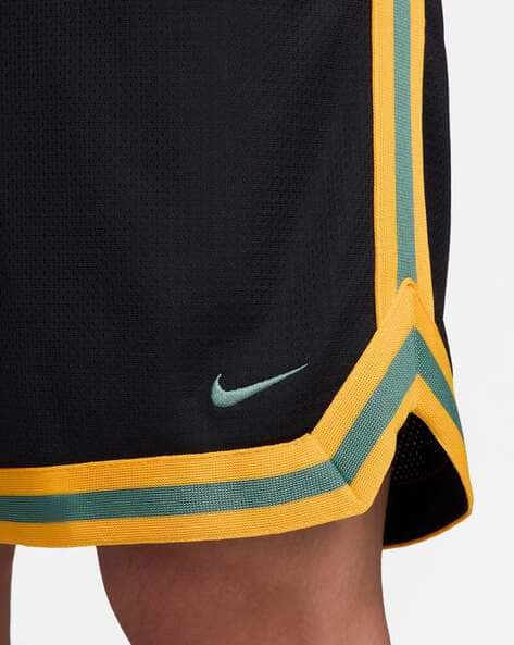 black and yellow nike basketball shorts