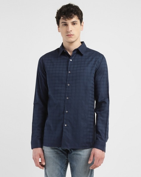 Levis Men Checked Slim Fit Shirt