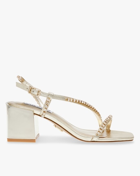 Steve Madden Bejewel Block-Heeled Sandals