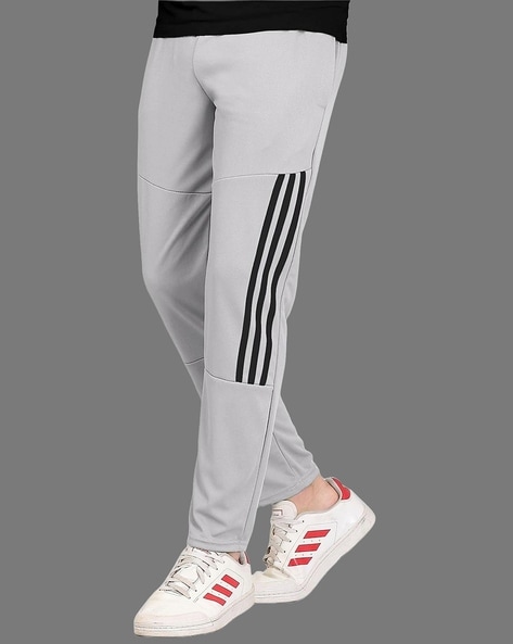 Straight Track Pants with Contrast Taping