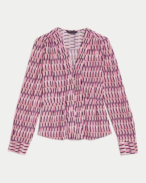 Marks & Spencer Women Geometric Print Relaxed Fit Jacket