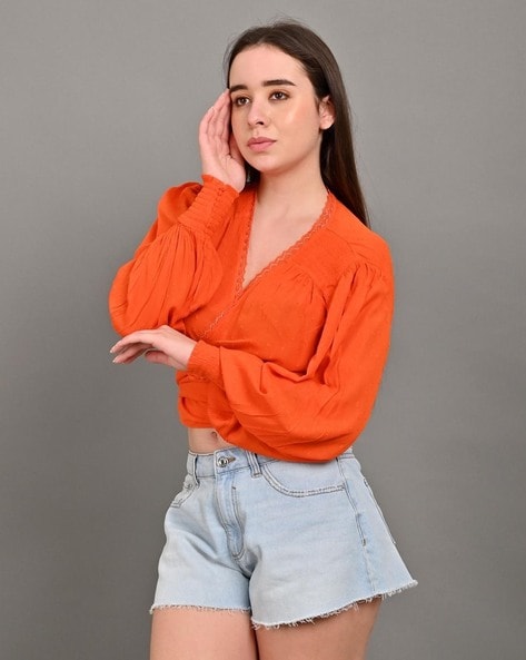 Women Regular Fit Crop Top