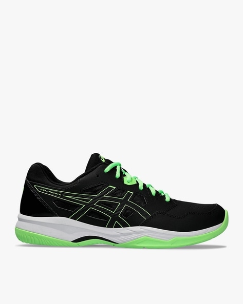 Asics badminton shoes black best sale