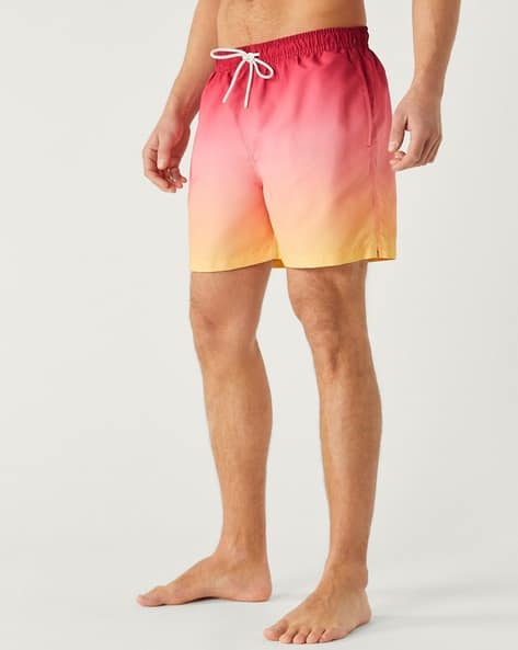 Men Ombre-Dyed Swim Shorts