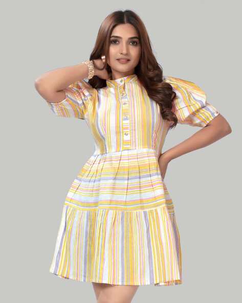 ZELZIS Women Striped Shift Dress