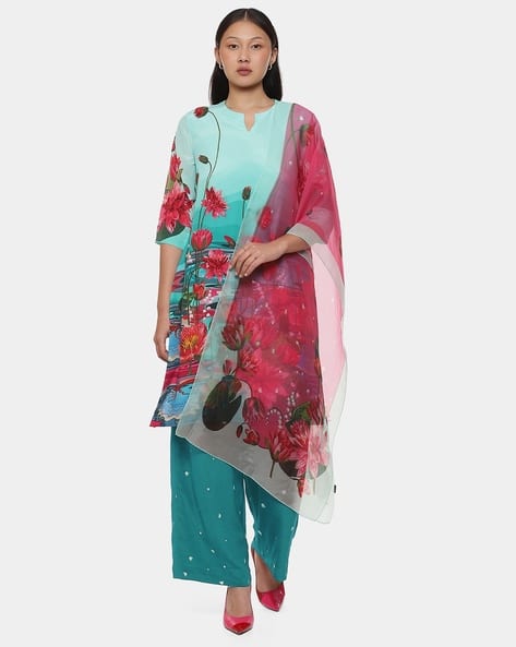 SATYA PAUL Love And Peace Kurta Bottom Dupatta Set