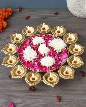 Gold-Plated Metal Handcrafted Urli-image-46