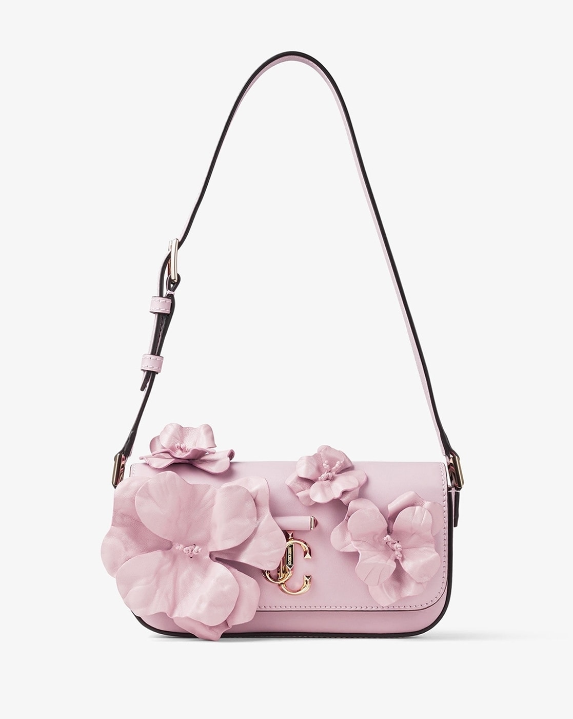 Buy Jimmy Choo Avenue Mini Shoulder Bag with Flowers Pink Color Women AJIO LUXE