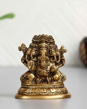 5 Face Lord Ganesha Handcrafted Antique