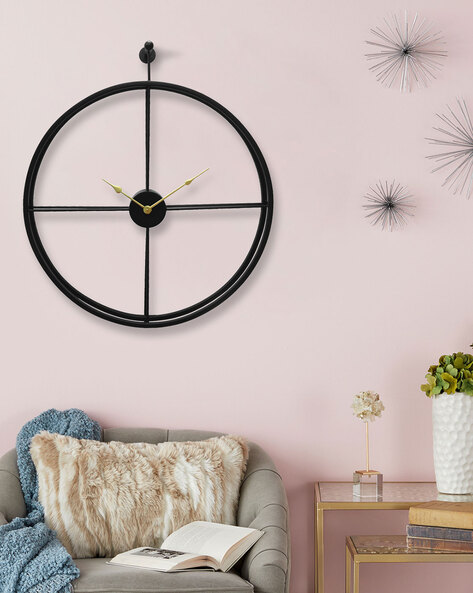 Exclusive Wall Clock Designed To Impress Metal Double Ring Finish Tamr