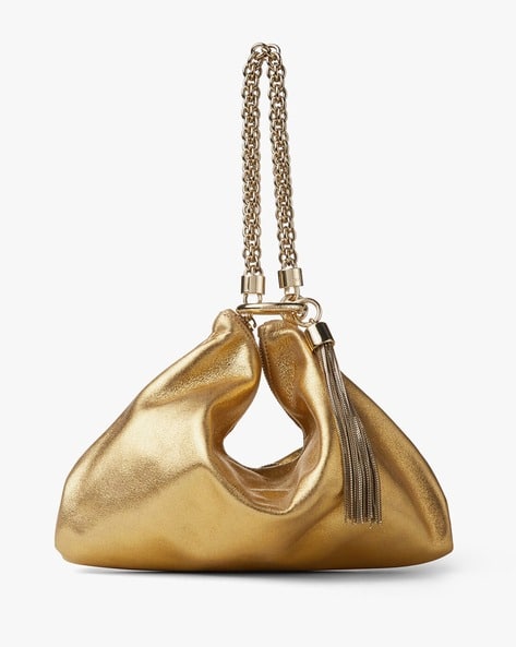 Jimmy Choo バックストラップパンプス シャンパンゴールド 23cm Buy Jimmy Choo Callie Tassel Trim Top Handle Clutch | Gold Color