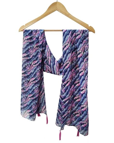 Printed Stole with Tassels Price in India