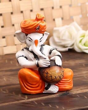 ecraftindia Showpiece of Lord Ganesha Playing Tabla-picture-11