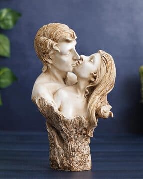 ecraftindia Romantic Kissing Couple Figurine-picture-14