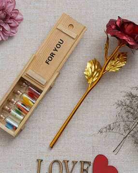 ecraftindia Combo of Rose with Message Bottle Set-picture-23