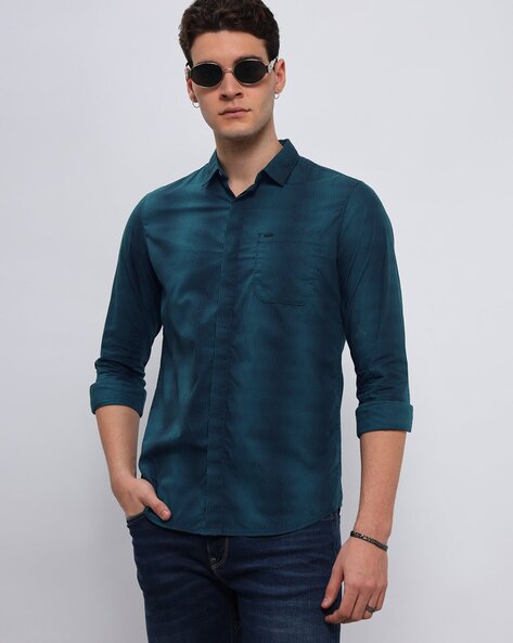 Men Printed Slim Fit Shirt