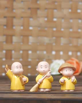 ecraftindia Set Of 3 Monk Babies in Different Avatars-picture-41