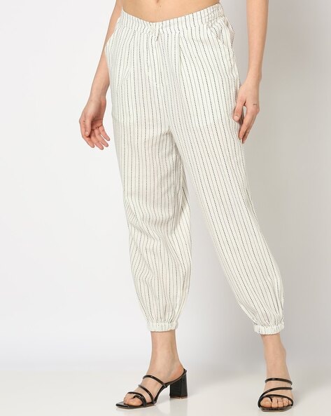 Women Striped Relaxed Fit Pants Price in India