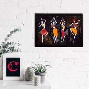 ecraftindia Tribal Pattern UV Wall Art Painting-picture-42