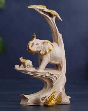 Set of 2 Elephant Decorative Showpiece