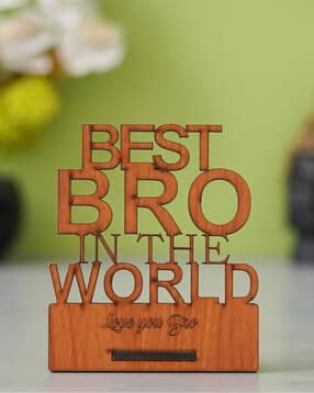 Best Brother In The World Wooden Showpiece