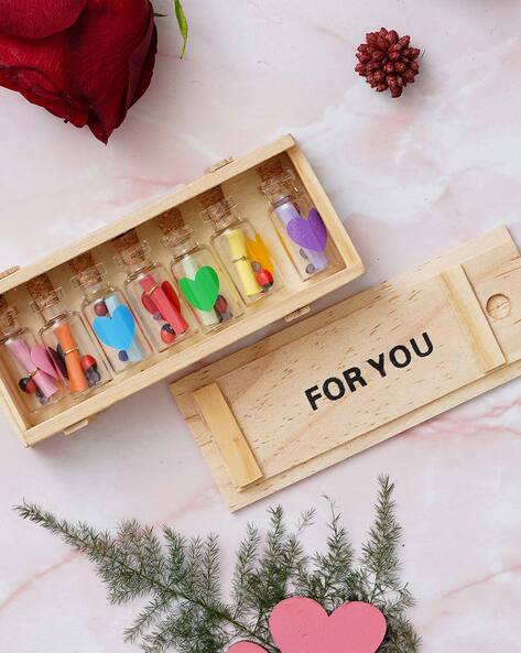 Buy Message Bottle Set of 6 Small Cute Gift Message in a Bottle Gifts for  Her Online in India - Etsy