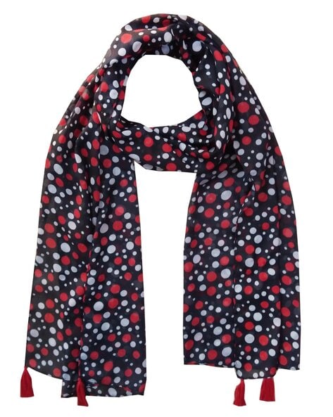 Polka-Dot Stole with Tassels Price in India