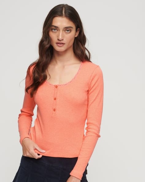 SUPERDRY Vintage Button-Down Long Sleeves Top